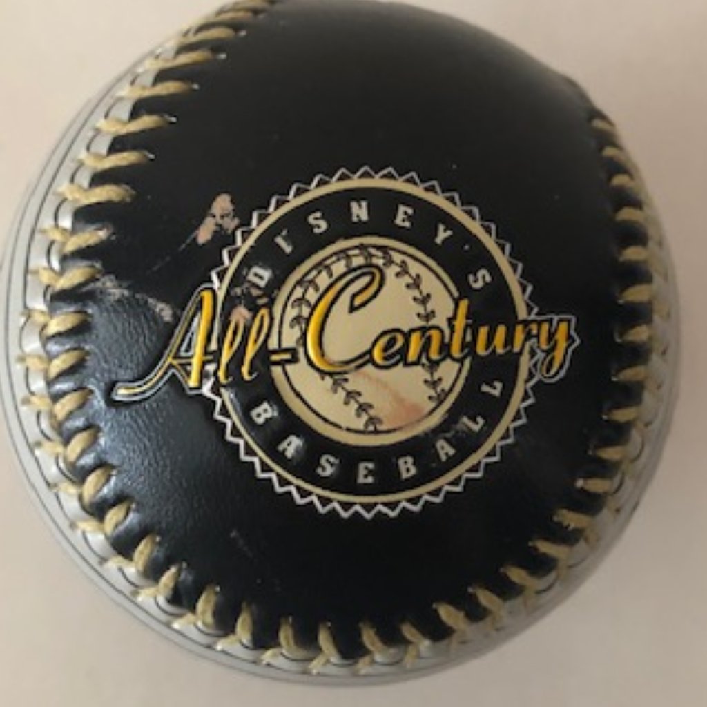Disney Collectible Baseball All Century Steamboat Gray Black White Rare